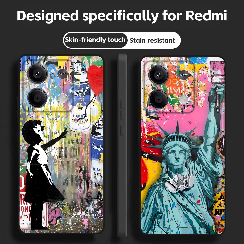 Phone Cases Art - Banksy Graffiti Art coque de téléphone