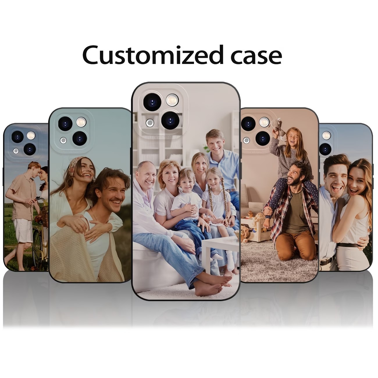 Phone Cases Personalised - Coque Arrière Souple en Silicone Personnalisable