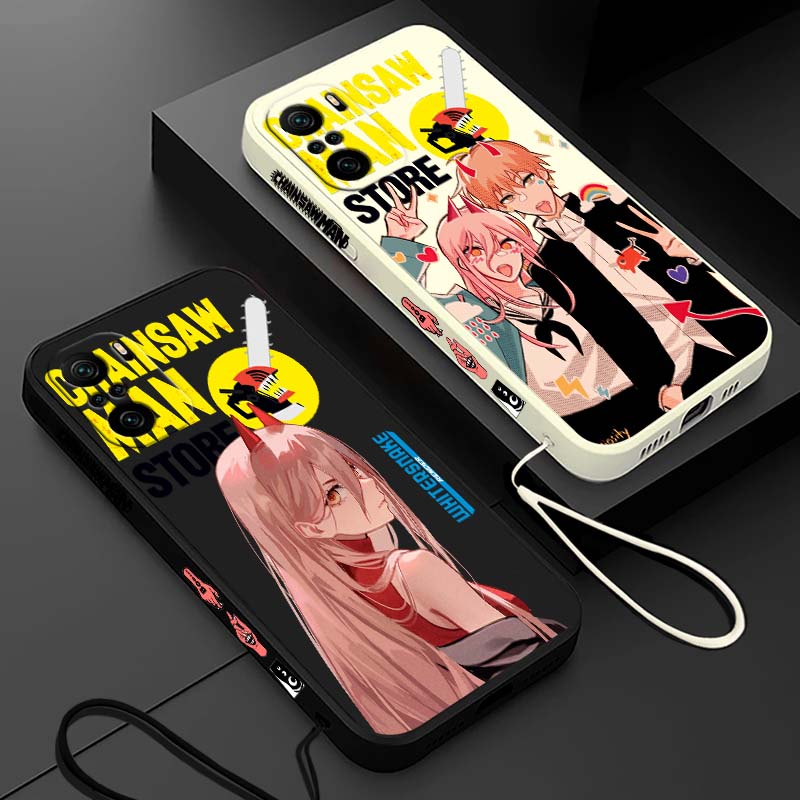 Silicone Liquid Case - Coque de téléphone Anime Chainsaw Man