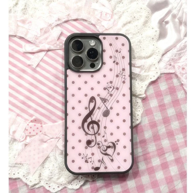Phone Cases Korea - Coque de téléphone Y2K coréenne rose