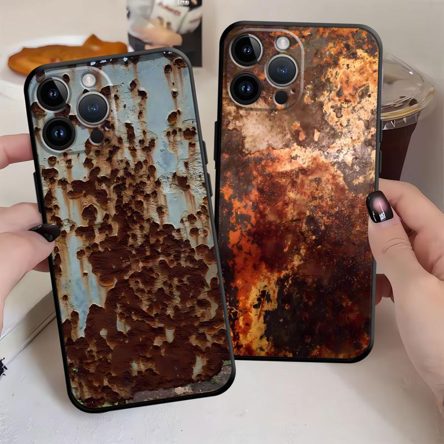 Phone Cases Art - Coque rétro antirouille pour iPhone 13