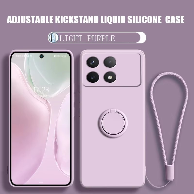 Coque de téléphone avec suppor - Silicone Liquid Case avis et prix