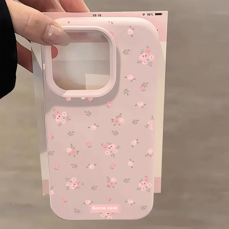 INS corée rose fleur coque de  - Phone Cases Korea avis et prix